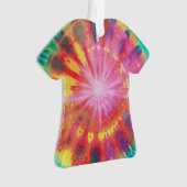 Levendige kleurrijke Stropdas-Dye #1 Ornament (voorkant)