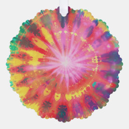 Levendige kleurrijke Stropdas-Dye #1 Ornament Kaart