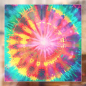 Levendige kleurrijke Stropdas-Dye #1 Raamsticker (Vel 2)