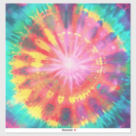 Levendige kleurrijke Stropdas-Dye #1 Sticker