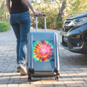 Levendige kleurrijke Stropdas-Dye #1 Sticker (Koffer Insitu)