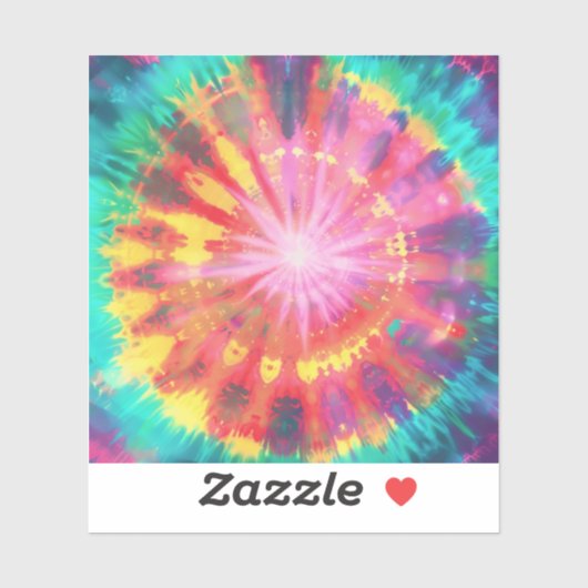 Levendige kleurrijke Stropdas-Dye #1 Sticker (Vel)