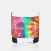 Levendige kleurrijke Stropdas-Dye #1 Whisky Glas (Rechts)