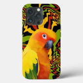 Levendige kleurrijke Sun Conure Parrot Case-Mate iPhone Case (Achterkant)