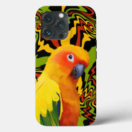 Levendige kleurrijke Sun Conure Parrot Case-Mate iPhone Case