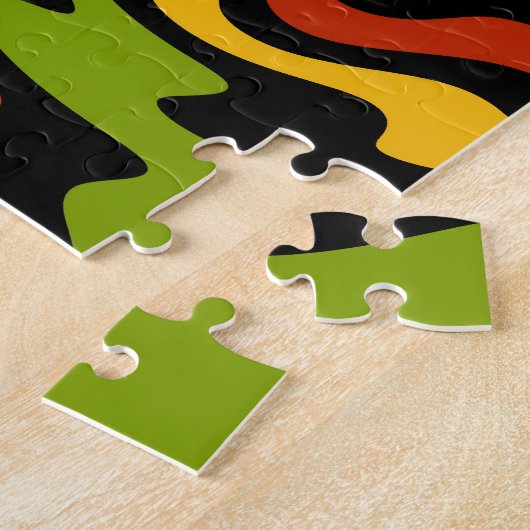 Levendige kleurrijke Sun Conure Parrot Legpuzzel (Zijkant)