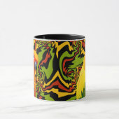 Levendige kleurrijke Sun Conure Parrot Mok (Midden)