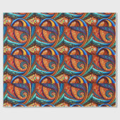 Levendige kleurrijke SWirls Cadeaupapier (Vlak)