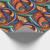 Levendige kleurrijke SWirls Cadeaupapier (Hoek)