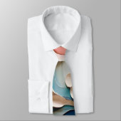 Levendige Kleurrijke Swirly Abstracte Schilderkuns Stropdas (Gebonden)