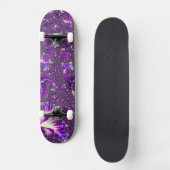 Levendige kleurrijke Trippy Groovy Boho Spiral Fra Persoonlijk Skateboard (Voorkant)