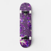 Levendige kleurrijke Trippy Groovy Boho Spiral Fra Persoonlijk Skateboard (Voorkant)