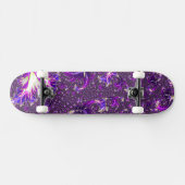 Levendige kleurrijke Trippy Groovy Boho Spiral Fra Persoonlijk Skateboard (Horizontaal)