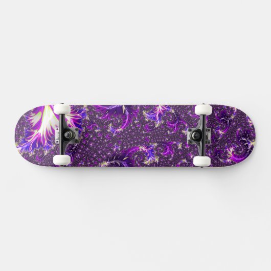 Levendige kleurrijke Trippy Groovy Boho Spiral Fra Persoonlijk Skateboard (Horizontaal)