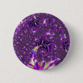 Levendige kleurrijke Trippy Groovy Boho Spiral Fra Ronde Button 5,7 Cm (Voorkant)