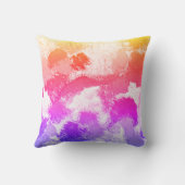 Levendige kleurrijke veelkleurige Stropdassen Kussen (Achterkant)