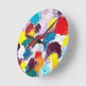 Levendige kleurrijke veelkleurige Stropdassen Ronde Klok (Hoek)