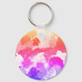 Levendige kleurrijke veelkleurige Stropdassen Sleutelhanger