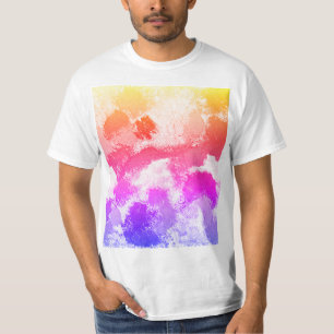 Levendige kleurrijke veelkleurige Stropdassen T-shirt