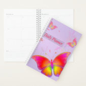 Levendige kleurrijke vlinders planner (Display)