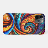 Levendige kleurrijke wervelingen Case-Mate iPhone case (Achterkant (horizontaal))