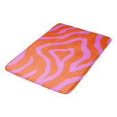 Levendige Kleurrijke Zebra Strepen Patroon Badmat (Gekanteld)