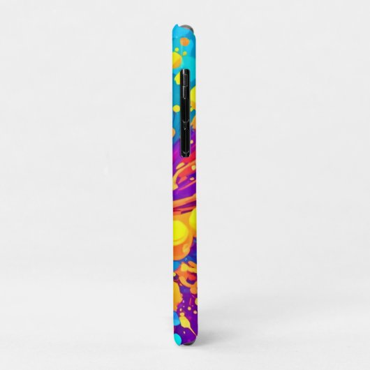 Levendige kleurspatten Case-Mate iPhone case (Achterkant/links)
