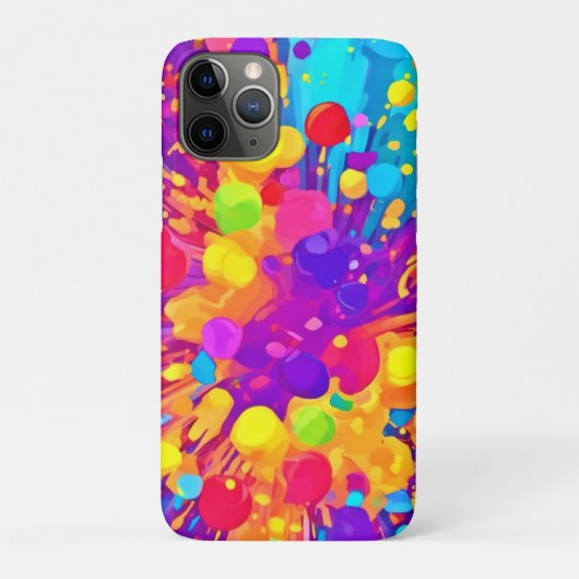 Levendige kleurspatten Case-Mate iPhone case (Achterkant)