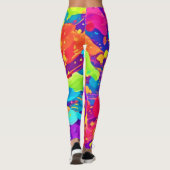 Levendige kleurspatten leggings (Achterkant)