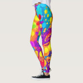 Levendige kleurspatten leggings (Links)