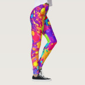 Levendige kleurspatten leggings (Rechts)