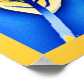 Levendige kleurVista laat patroon Poster (Hoek)