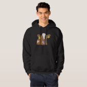 Levendige Koe Illustratie Hoodie (Voorkant volledig)