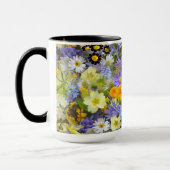 Levendige koffie-Mok in lentevloerontwerp Mok (Links)