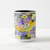 Levendige koffie-Mok in lentevloerontwerp Mok (Midden)