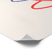Levendige koffiekopjes Kunst Poster (Hoek)
