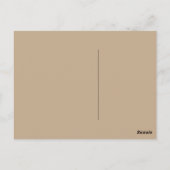 Levendige koffietijd briefkaart (Achterkant)