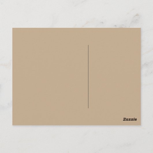 Levendige koffietijd briefkaart (Achterkant)