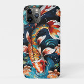 Levendige Koi en mooie bloemen Aquatic Scene Case-Mate iPhone Case (Achterkant)