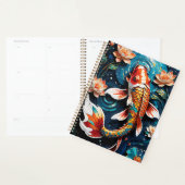 Levendige Koi en mooie bloemen Aquatic Scene Planner (Display)