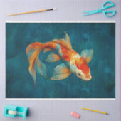Levendige Koi Fish Illustratie Decoupage Tissuepapier (Craft)