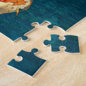 Levendige Koi Fish Illustratie Legpuzzel (Zijkant)