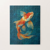 Levendige Koi Fish Illustratie Legpuzzel (Verticaal)