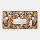 Levendige Koi Harmony - Japanse Koi Vis Naadloos Bureaumat (Keyboard & Muis)