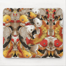 Levendige Koi Harmony - Japanse Koi Vis Naadloos