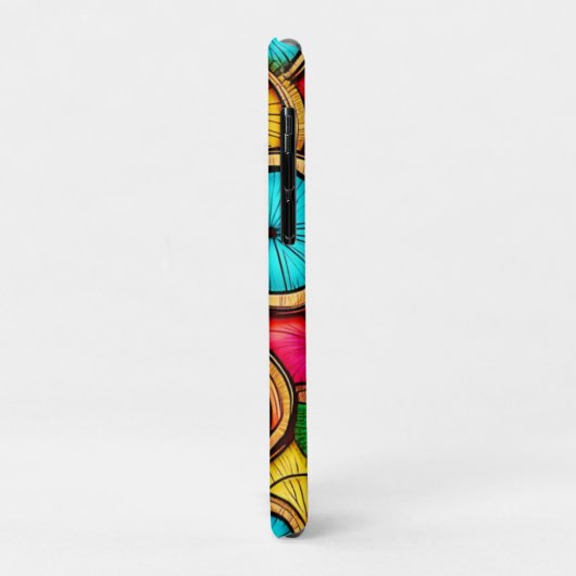 Levendige Kokosnoot Slice Abstract Design Case-Mate iPhone Case (Achterkant/links)