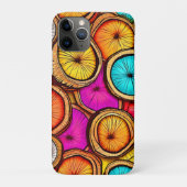 Levendige Kokosnoot Slice Abstract Design Case-Mate iPhone Case (Achterkant)