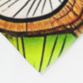 Levendige Kokosnoot Slice Abstract Design Fleece Deken (Hoek)