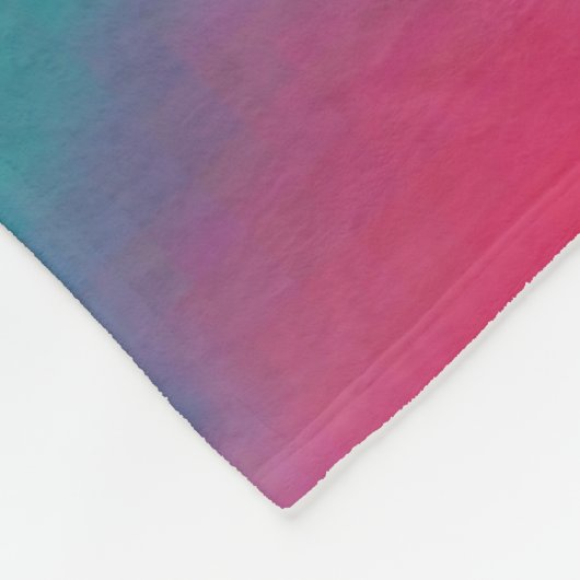 Levendige kolibrie bij Sunset Design Fleece Deken (Hoek)