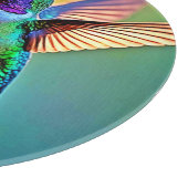 Levendige kolibrie bij Sunset Design Snijplank (Hoek)